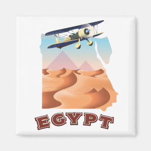 Vintages Ägypten Karte Reiseplakat Magnet