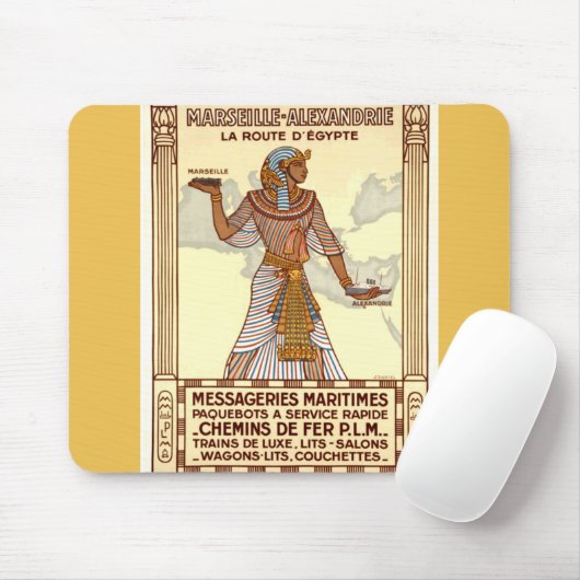 Vintages Ägypten Reisen Mousepad (Mit Mouse)