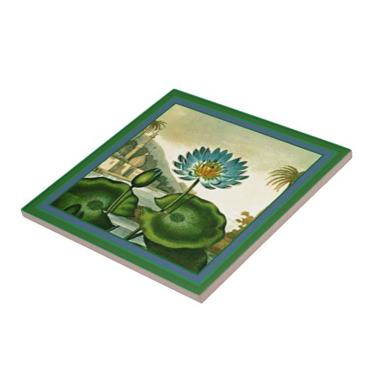 Vintages ägyptisches blauer fliese (Seite)