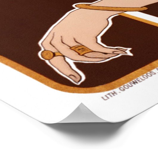 Vintages ägyptisches Café Poster (Ecke)