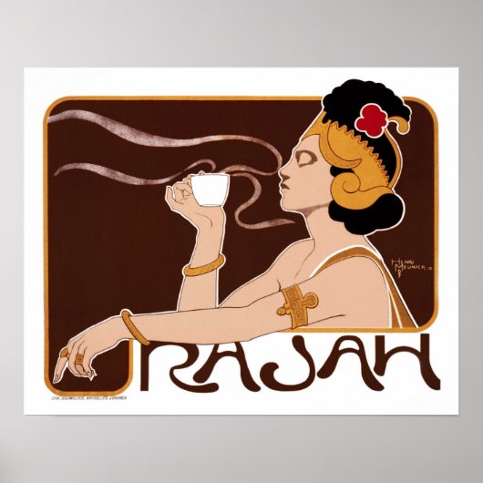 Vintages ägyptisches Café Poster (Vorne)