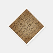 Vintages ägyptisches Hieroglyphiepapier drucken Serviette (Ecke)
