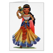 Vintages ägyptisches Mädchen in traditionellem Kle (Vorne)