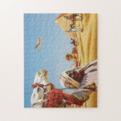 Vintages Ägyptisches Reiseplakat, Pyramide, Sphinx Puzzle (Vertikal)