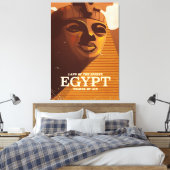 Vintages ägyptisches Urlaubsposter Leinwanddruck (Insitu (Schlafzimmer))