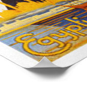 Vintages ägyptisches Werbeplakat Poster (Ecke)