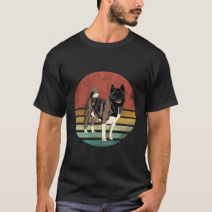 Vintages Akita Hundeshirt Geschenk für Hunde Mama  T-Shirt