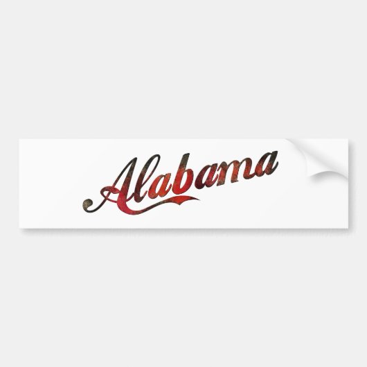Vintages Alabama Autoaufkleber (Vorne)