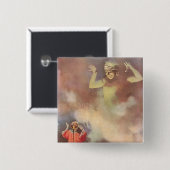 Vintages Aladdin und das Genie der Lampe, Godwin Button (Vorne & Hinten)