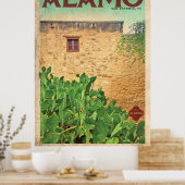 Vintages Alamo-Reiseplakat Poster (Küche)