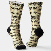 Vintages Alaska eskimo Malamute Schlittenrennen Socken (Gewinkelt)