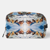 Vintages Alaska eskimo Malamute Schlittenrennen Waschbeutel (Rückseite)