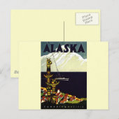 Vintages Alaskla-Logo Postkarte (Vorne/Hinten)