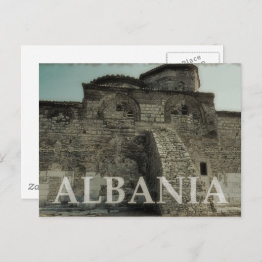 Vintages Albanien Postkarte (Vorne/Hinten)
