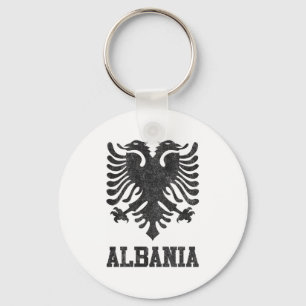 Vintages Albanien Schlüsselanhänger
