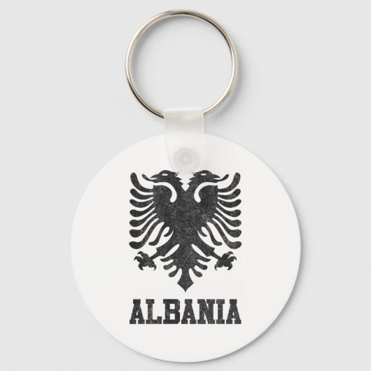 Vintages Albanien Schlüsselanhänger (Vorderseite)