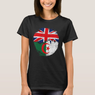 Vintages Algerien mit britischen Flaggenrooten Alg T-Shirt