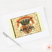 Vintages algerisches Weinetikett, Mascara Rechteckiger Aufkleber (Umschlag)