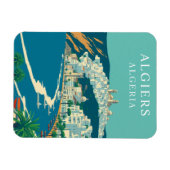 Vintages Algiers Algeria Reise Souvenir Magnet (Horizontal)