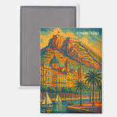 Vintages Alicante Spanien Magnet (Vorderseite/Rückseite)