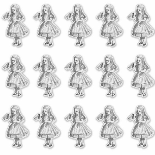 Vintages Alice Drink Aufkleber (Vorderseite)