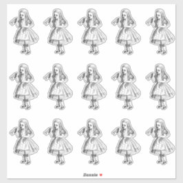 Vintages Alice Drink Aufkleber