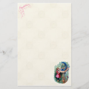 Vintages Alice im Wunderland-Briefpapier Briefpapier