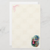 Vintages Alice im Wunderland-Briefpapier Briefpapier (Vorne/Hinten)