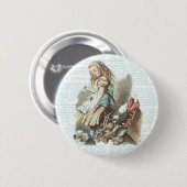 Vintages Alice-Märchenland bevorzugt antike Button (Vorne & Hinten)