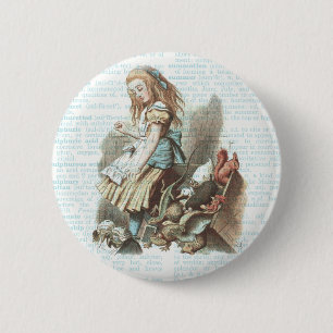 Vintages Alice-Märchenland bevorzugt antike Button