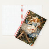 Vintages Alice-Träumen von Wonderland Notizblock (Innen)