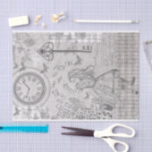 Vintages Alice Wonderland Kartenspielen Seidenpapier (Handwerk)