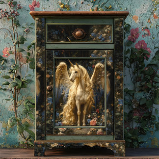 Vintages Alicorn Forest Unicorn Entdeckungsreise Seidenpapier