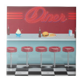 Vintages All American Diner Fliese (Vorderseite)