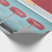 Vintages All American Diner Geschenkpapier (Ecke)