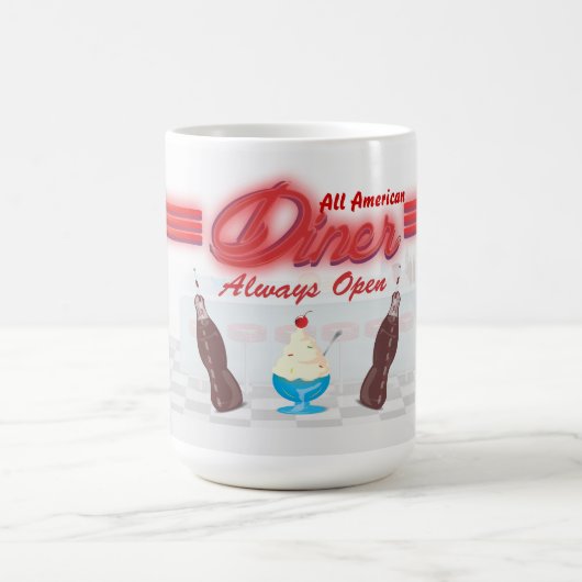 Vintages All American Diner Kaffeetasse (Mittel)