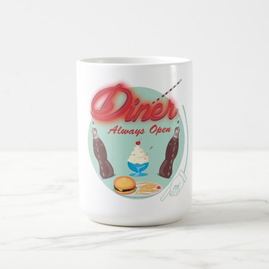 Vintages All American Diner Kaffeetasse (Mittel)