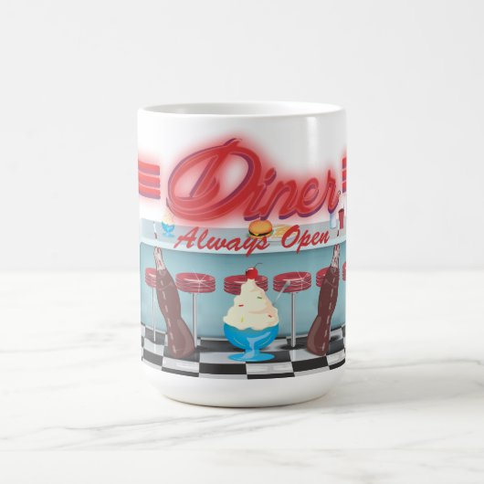 Vintages All American Diner Kaffeetasse (Mittel)