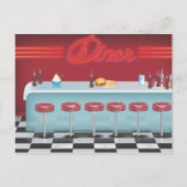 Vintages All American Diner Postkarte (Vorderseite)