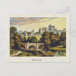Vintages Alnwick Castle Northumberland Postkarte