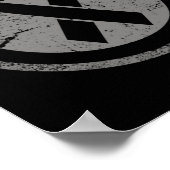 Vintages Alopecia Sensibilisierungsgeschenk Poster (Ecke)