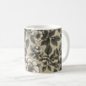 Vintages Alpenrose-Muster Kaffeetasse (VorderseiteRechts)