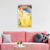 Vintages Alphonse Mucha Artwork Leinwanddruck (Insitu (Wohnzimmer))