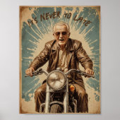 Vintages Alt-Biker Poster (Vorne)