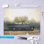 Vintages Altauto Seidenpapier (Handwerk)