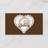 Vintages Alte Bäckerei-Logo Visitenkarte (Rückseite)