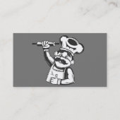 Vintages Alte Bäckerei-Logo Visitenkarte (Rückseite)