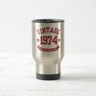 Vintages Alter bis Perfektion 1974 Reisebecher