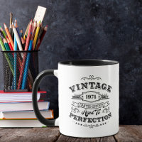 Vintages Alter bis Perfektion Kaffee Tasse