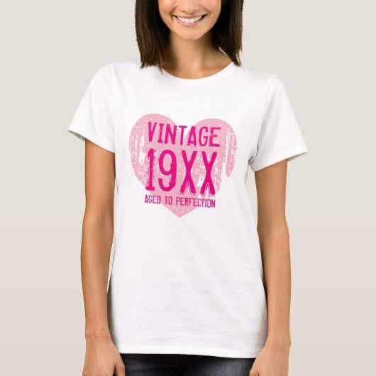 Vintages Alter bis Vollkommenheit Frauen Geburtsta T-Shirt (Vorderseite)
